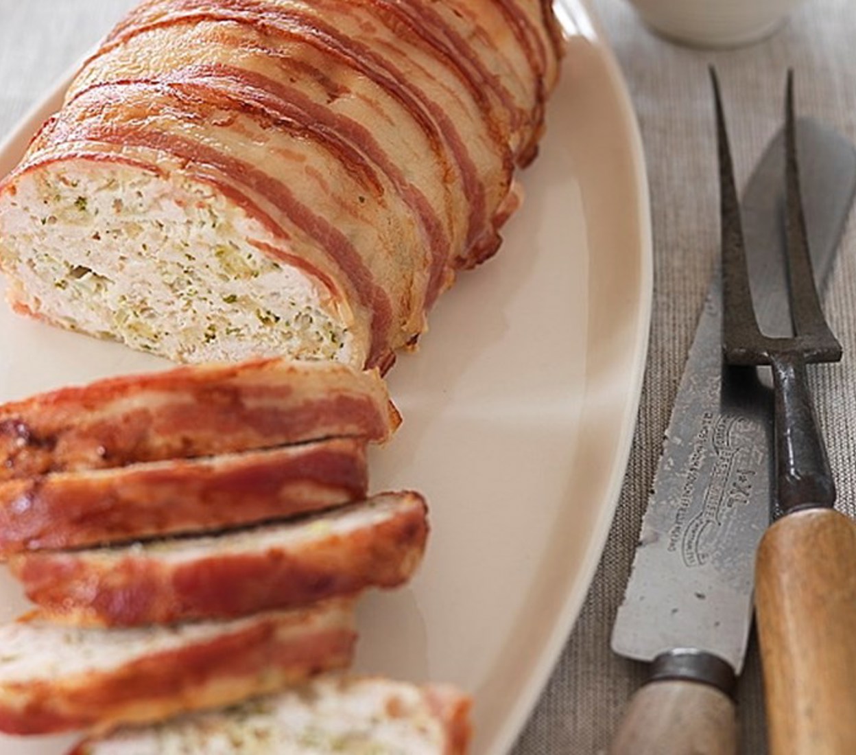 Chicken Loaf wrapped in Bacon