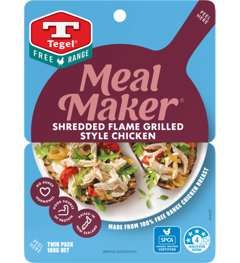 Tegel FR Meal Maker Shredded Flame Grilled Style 100G