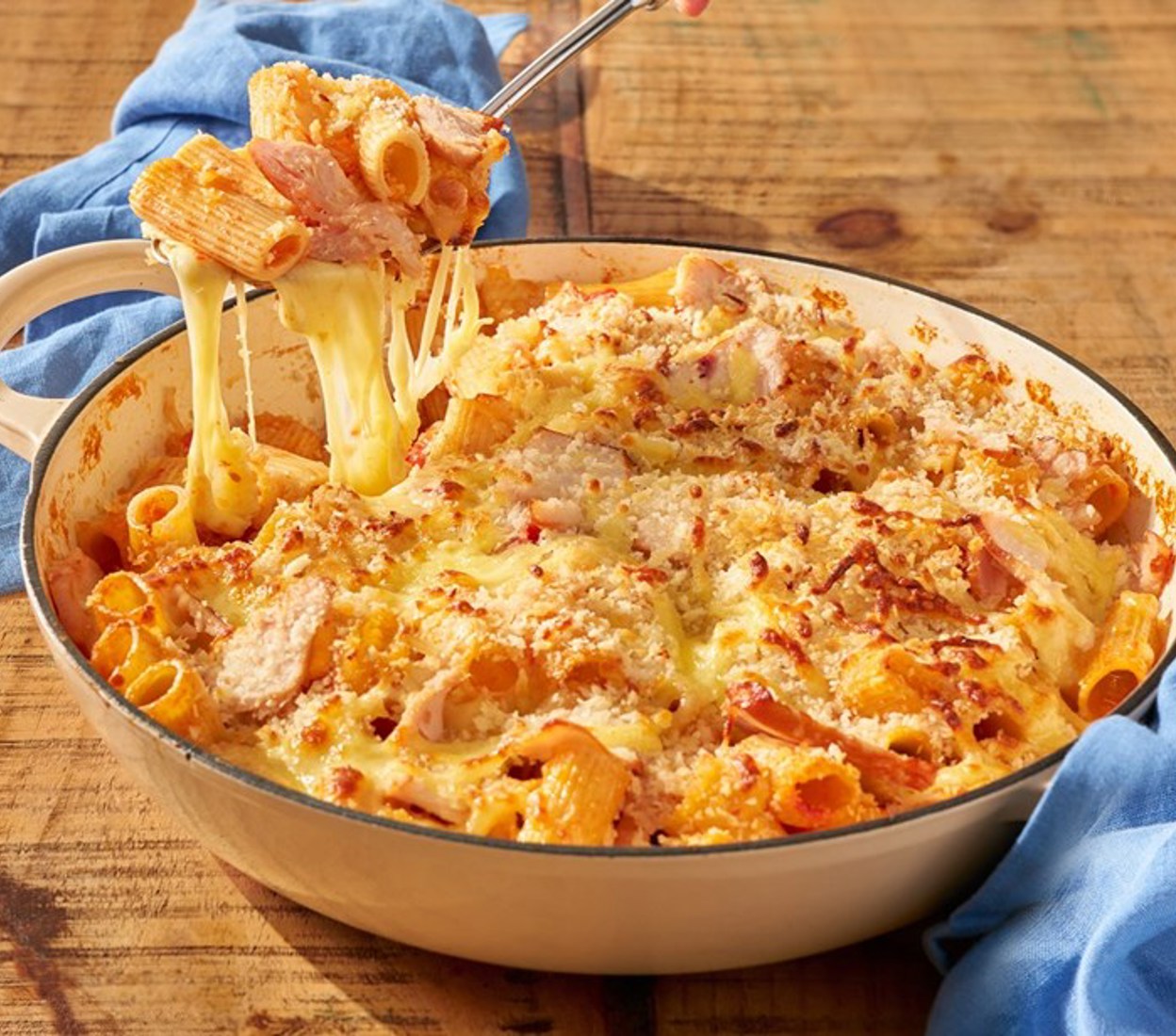 Chicken & Tomato Pasta Bake