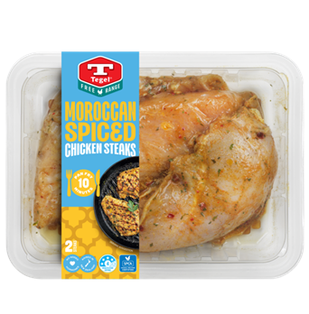 Tegel Free Range Moroccan Spiced Chicken Steaks 2pc 