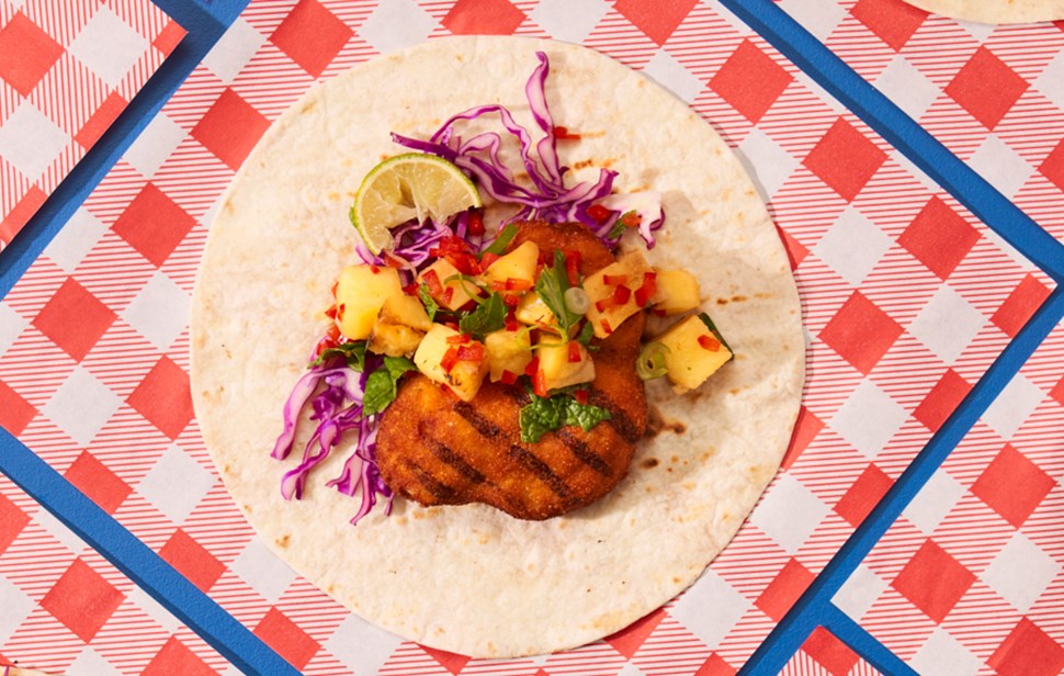 Flame Grilled Tacos with Pineapple Salsa recipe