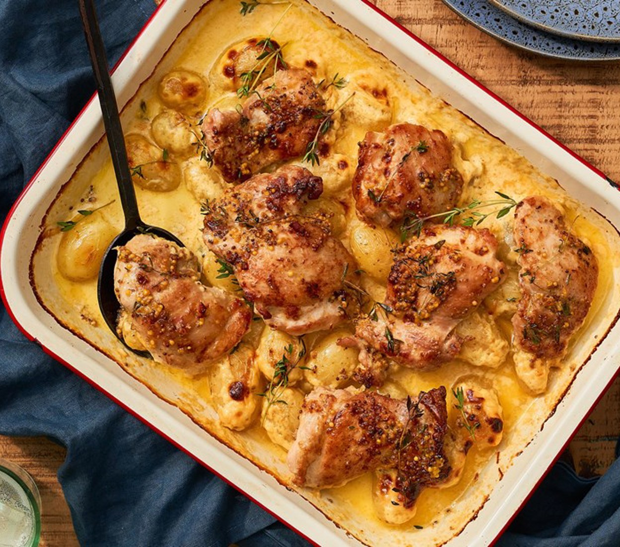Creamy Mustard Baked Chicken