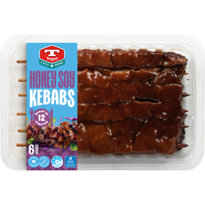 Tegel Fresh Free Range Honey Soy Kebabs 6Pc