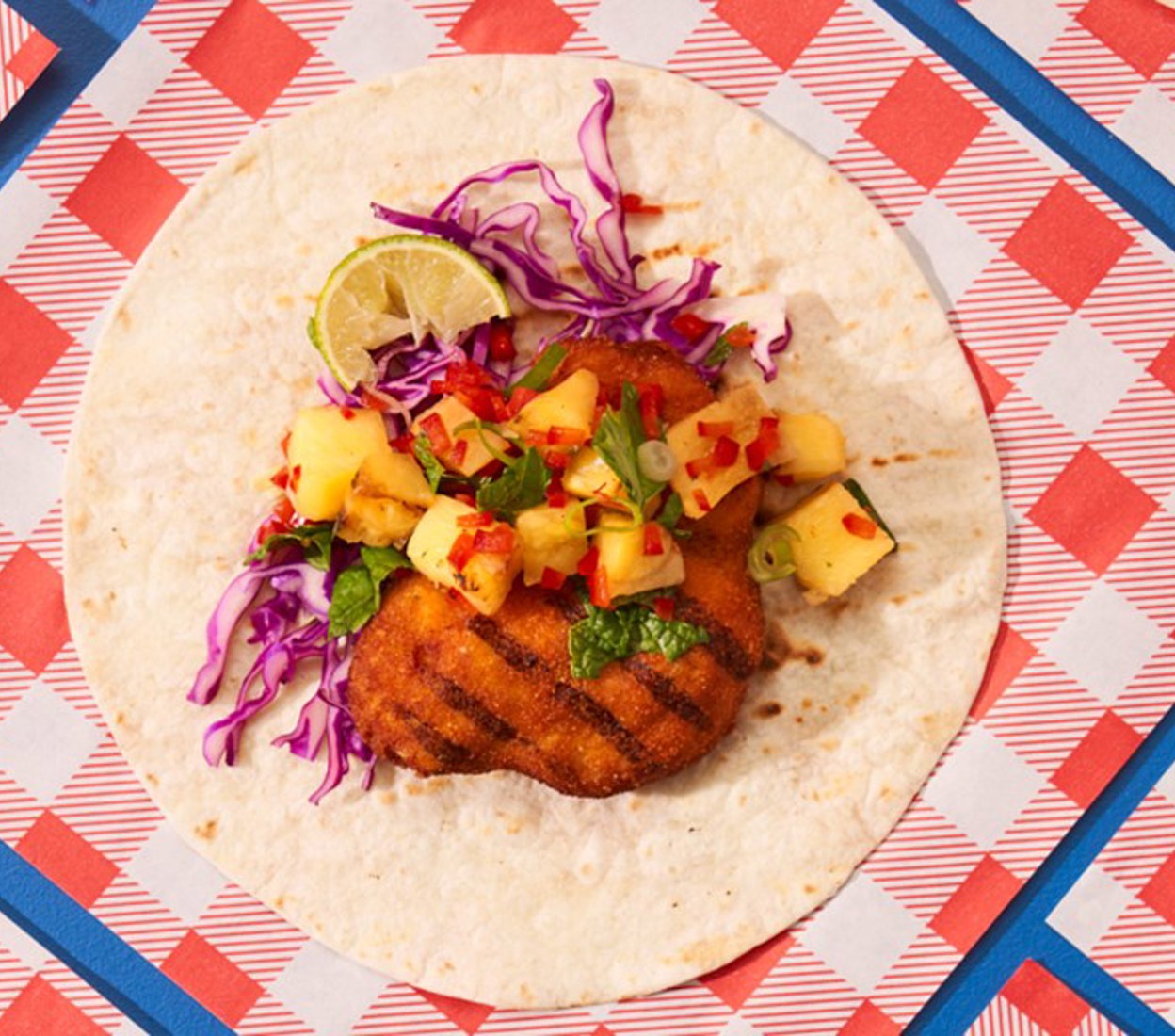 Chargrilled Tacos with Pineapple Salsa