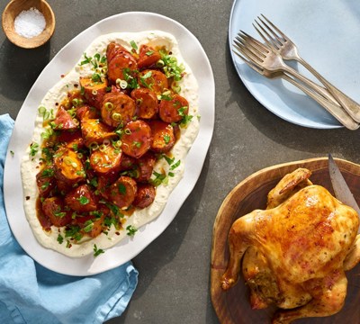 Honey Roasted Kumara with Sage & Onion Chicken