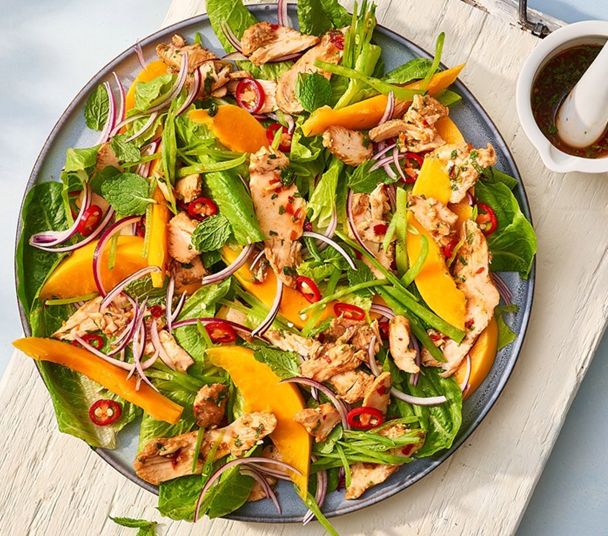 Chicken, Pawpaw & Mint Salad
