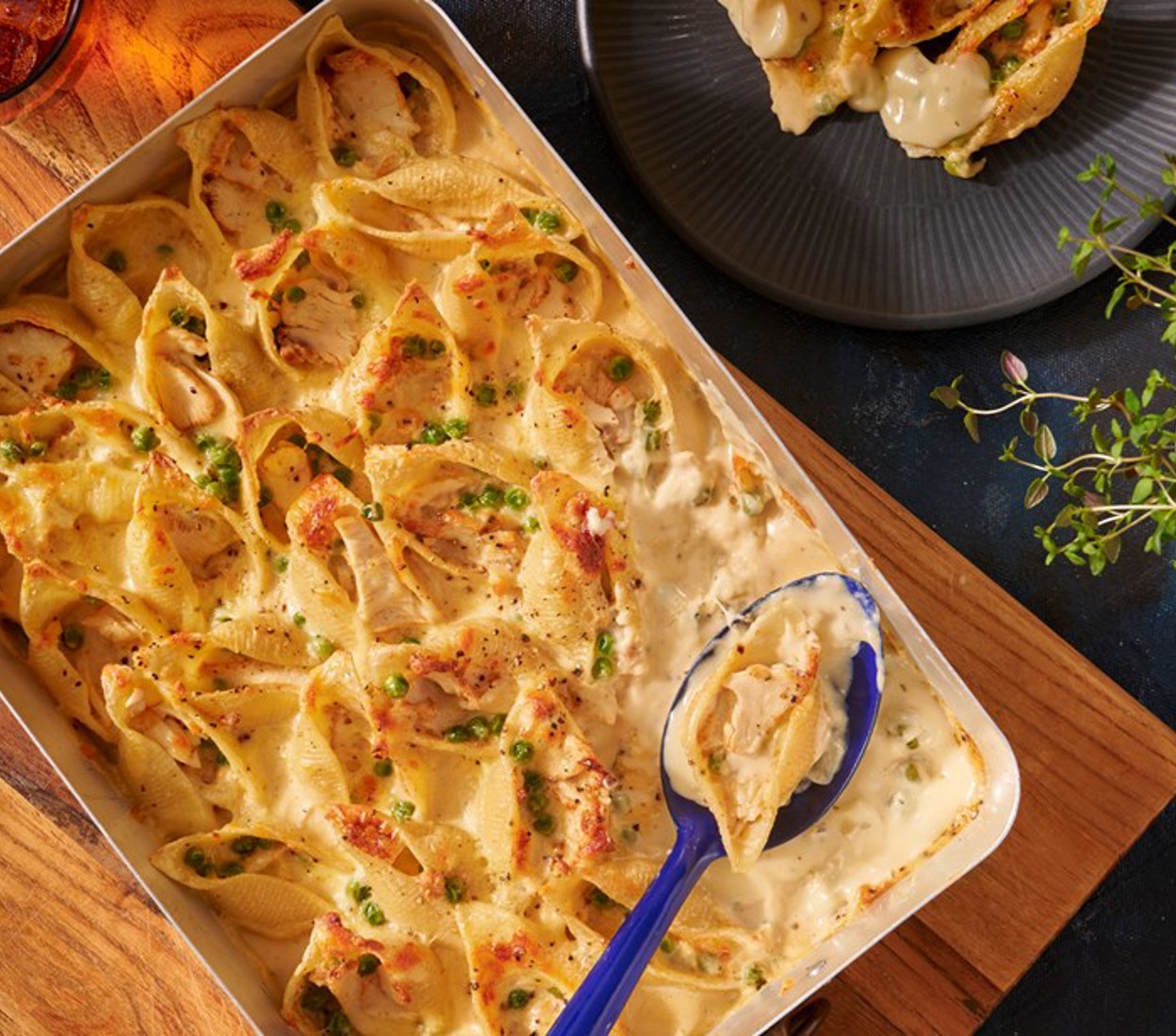 Cheesy Alfredo Chicken Shells
