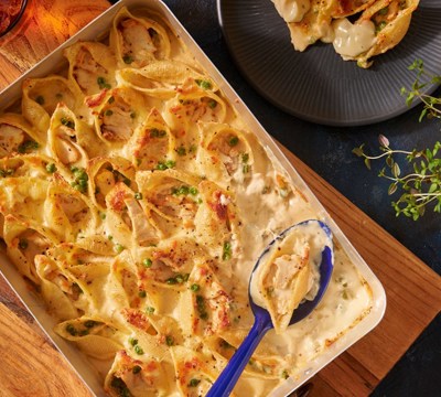 Cheesy Alfredo Chicken Shells