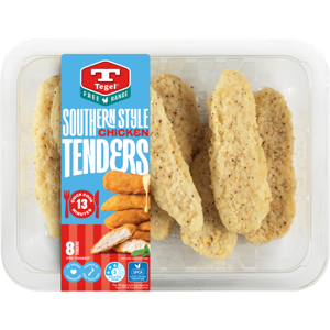 Tegel Fresh Free Range Quick Cook Southern Style Tenders 8Pc