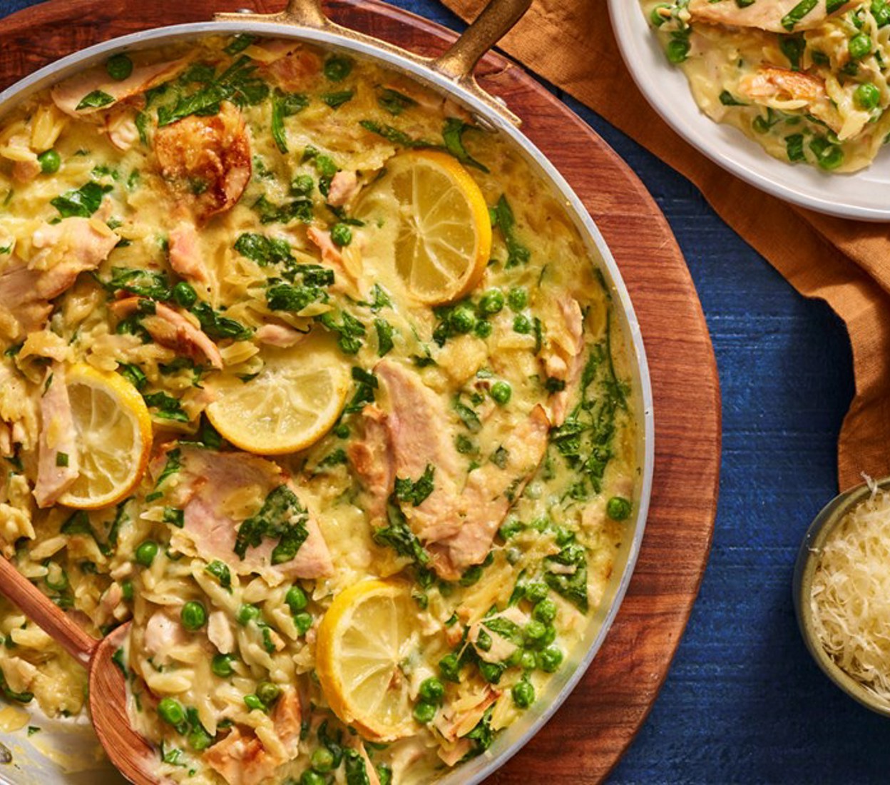 Creamy Baked Lemon & Chicken Orzo