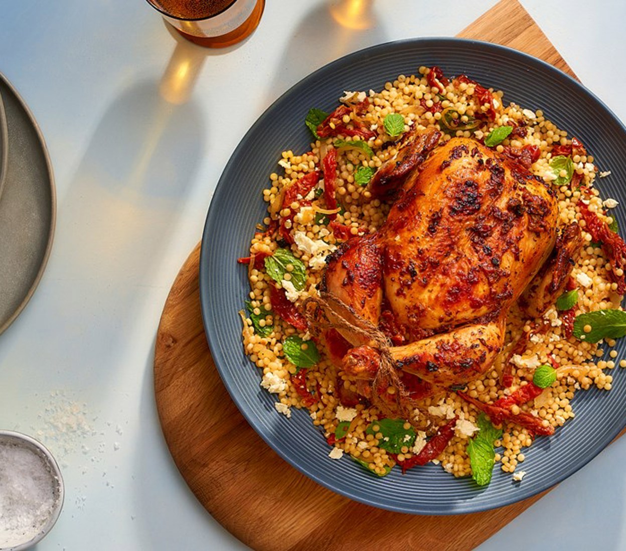 Roast Chicken with Sundried Tomatoes & Couscous