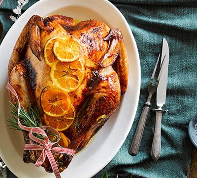 Citrus Glazed Turkey with Ginger & Maple Kumara & Roasted Macadamias