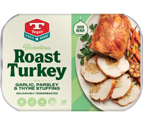 Frozen Free Range Turkey Roast Garlic & Herb 1.8KG