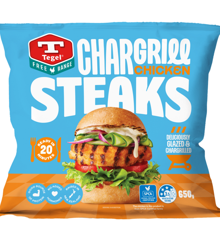 Tegel FR Chargrill Steaks FOP