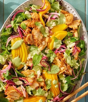 Green Goddess Chicken & Mango Summer Salad