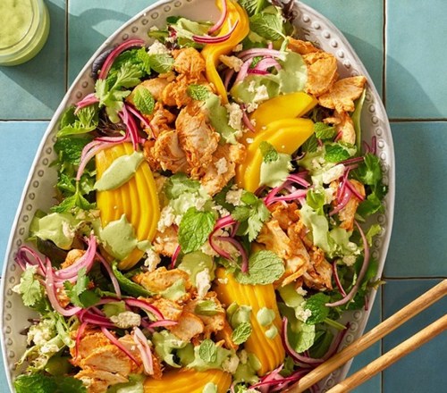 Green Goddess Chicken & Mango Summer Salad