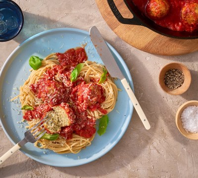 Chicken Meatballs with Tomato Sauce