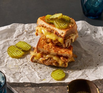 BBQ Chicken Grilled Cheese Sandwich