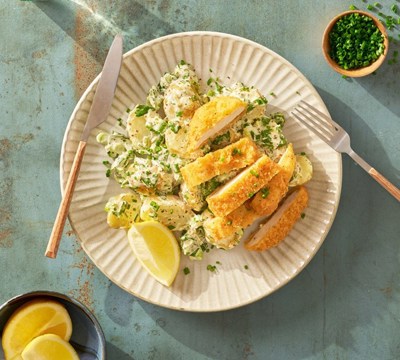 Crunchy Chicken & Herby New Potato Salad