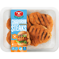 Tegel Fresh Free Range Quick Cook Chargrilled Steaks 4Pc