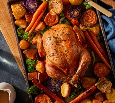 Roast Chicken Dinner With All The Trimmings