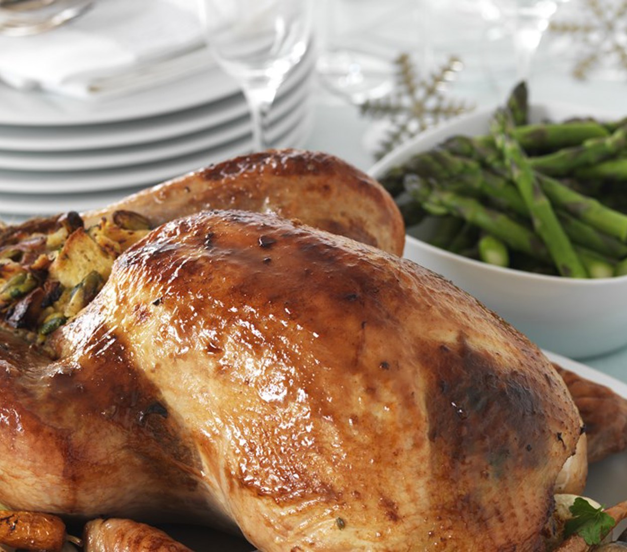 Roast Turkey with Festive Christmas Stuffing