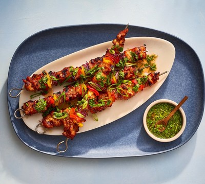 Thai Red Curry Chicken Skewers
