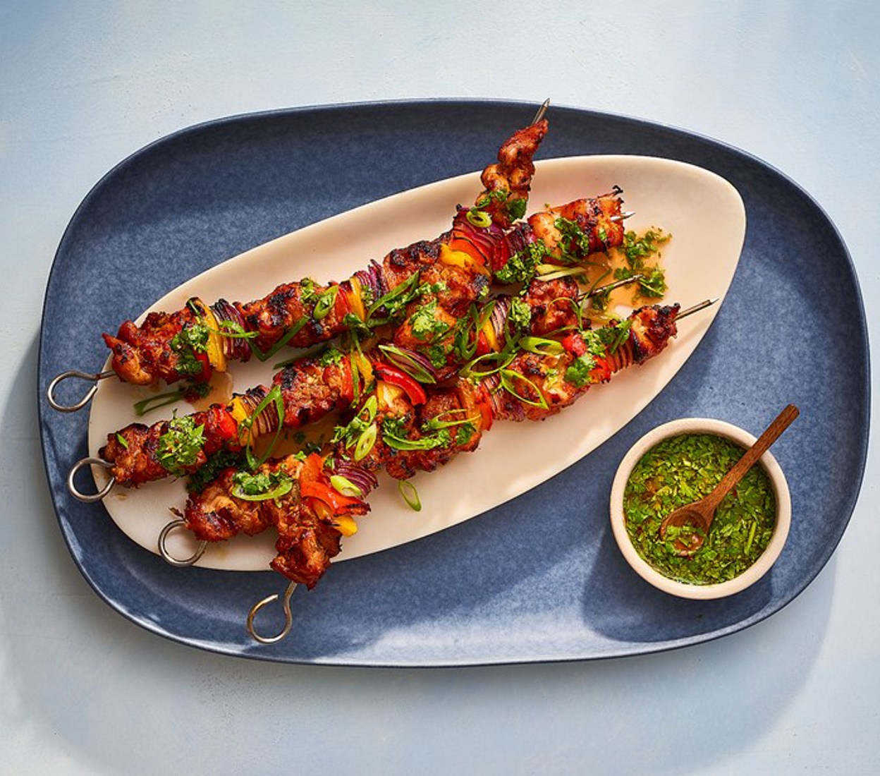 Thai Red Curry Chicken Skewers